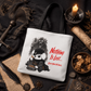 Nothing Is Lost Dog Tote Bag, Funny Dark Anime Inspired Tote, Spooky Cute Dog Lover Bag, Goth Puppy Shopper