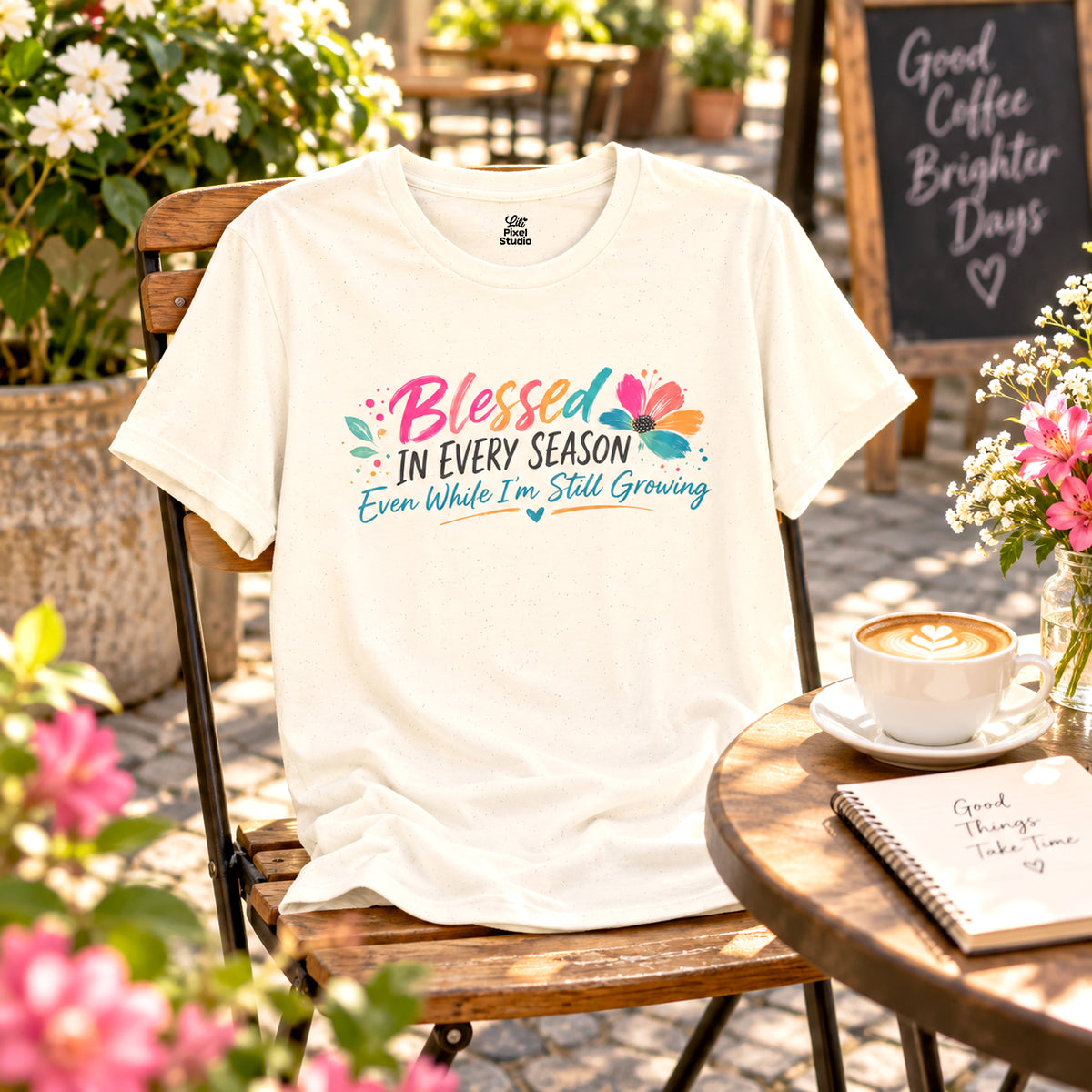 Blessed In Every Season Shirt, Motivation Unisex Tee, Faith Based Shirt, Encouragement Gift, Inspirational T-Shirt, Grace Shirt