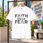Faith Over Fear Shirt, Christian Inspirational T-Shirt, Faith Based Graphic Tee, Christian Encouragement Gift, Motivational Unisex Shirt