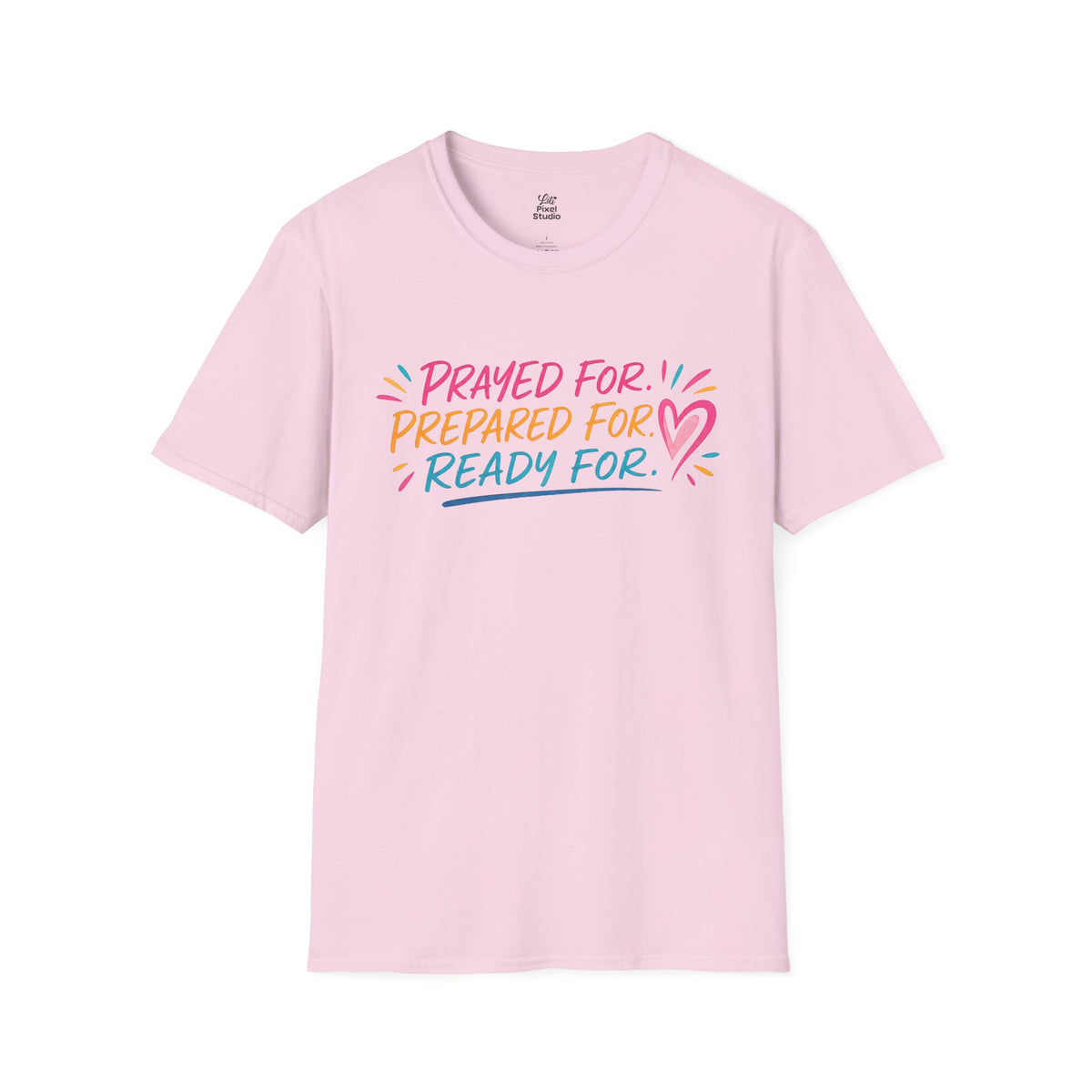 Prayed For Prepared For Ready For Shirt, Christian Inspirational Unisex Tee, Faith Based Shirt, Answered Prayer Gift, Christian Tee