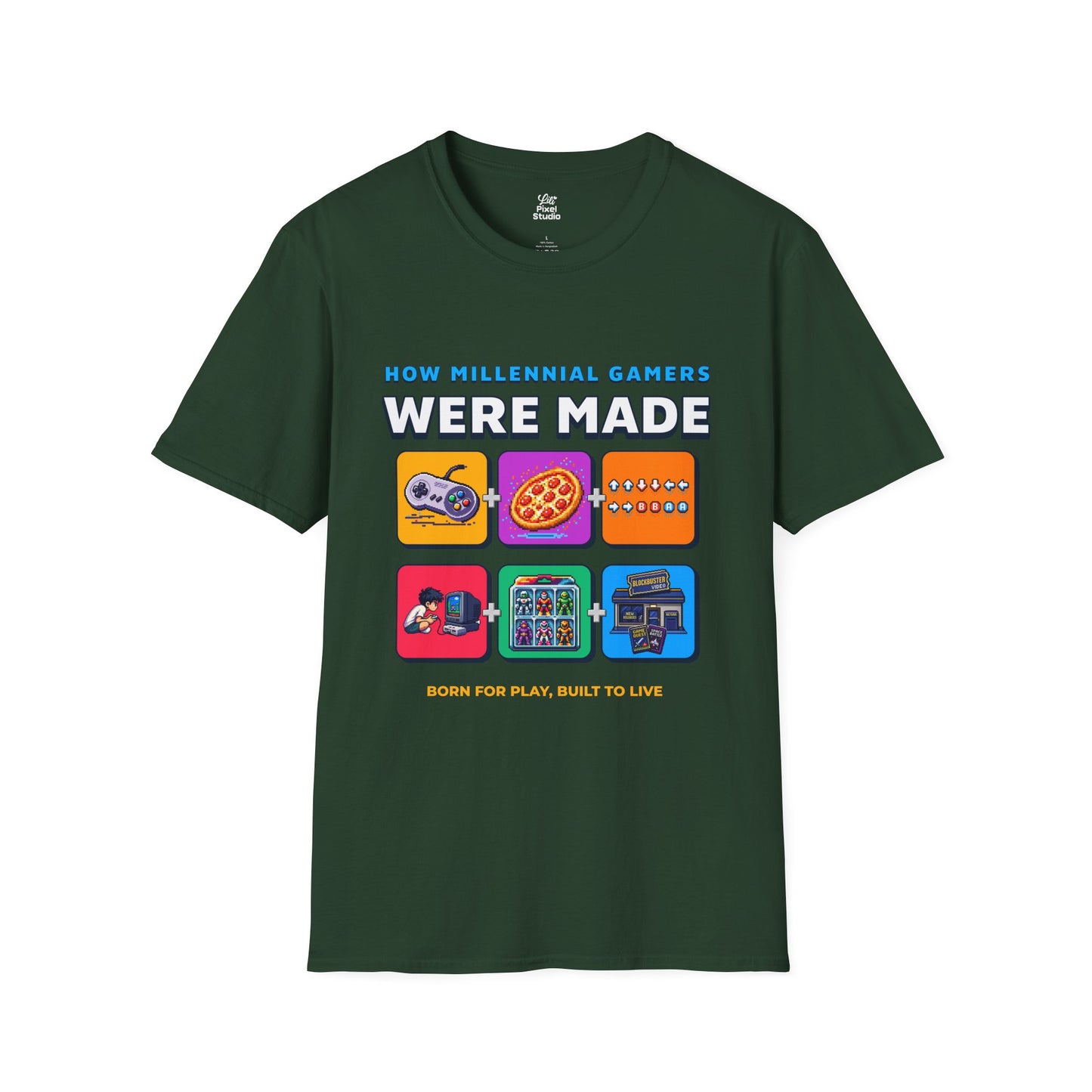 How Millennial Gamers Were Made Unisex Shirt, Retro Gaming Tee, Nostalgic Gamer T-Shirt, Funny Pixel Art Gift