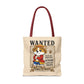 Corgi Pirate Tote Bag, Funny Dog Lover Shopper Bag, Anime Inspired Corgi Bag, Cute Wanted Poster Tote
