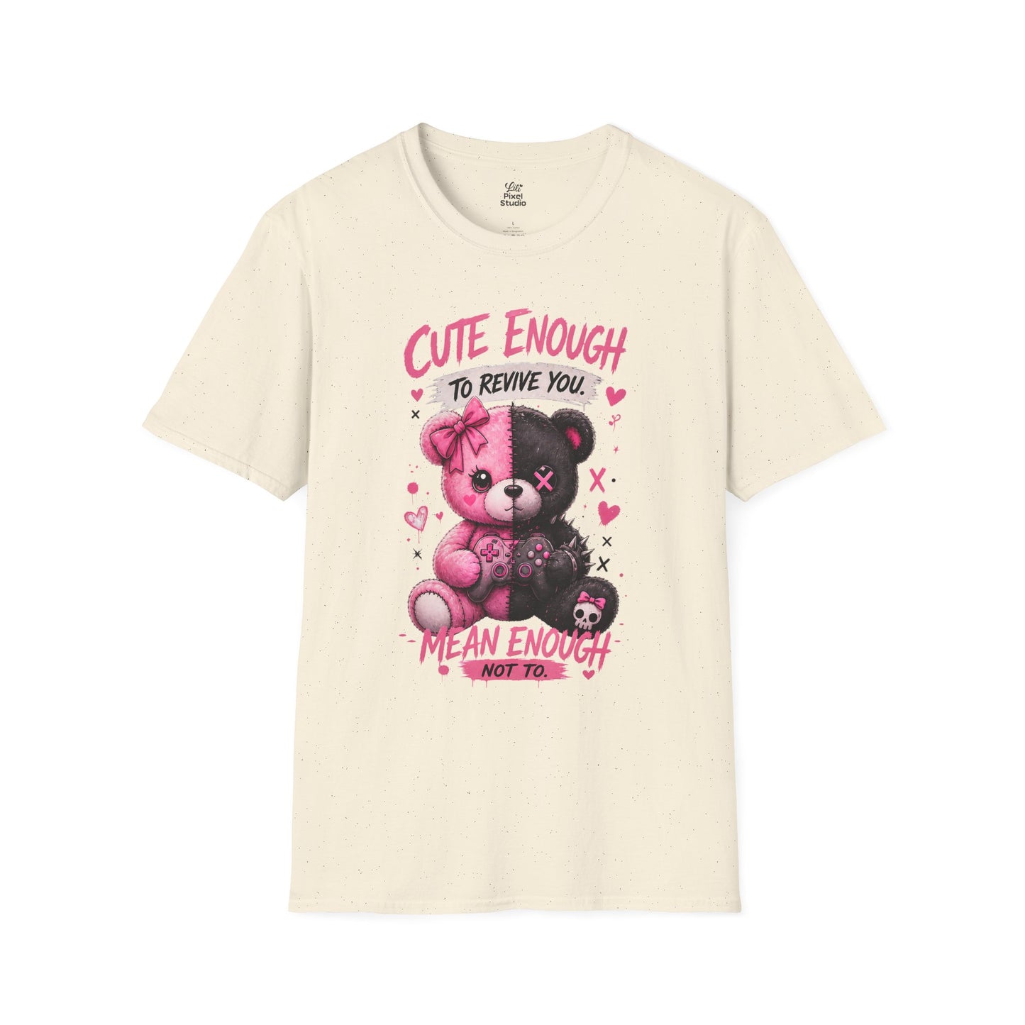 Cute Enough To Revive You Womens Shirt, Gamer Girl Tee, Kawaii Goth Gaming Shirt, Cute Pink Anime Gamer Gift