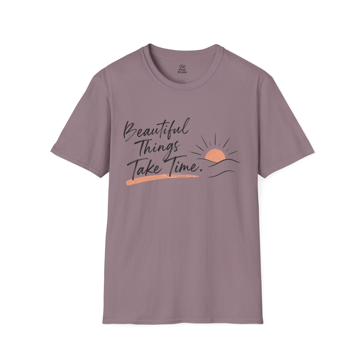 Beautiful Things Take Time Shirt, Inspirational Unisex Tee, Christian Encouragement Shirt, Faith Based Gift, Personal Growth T-Shirt