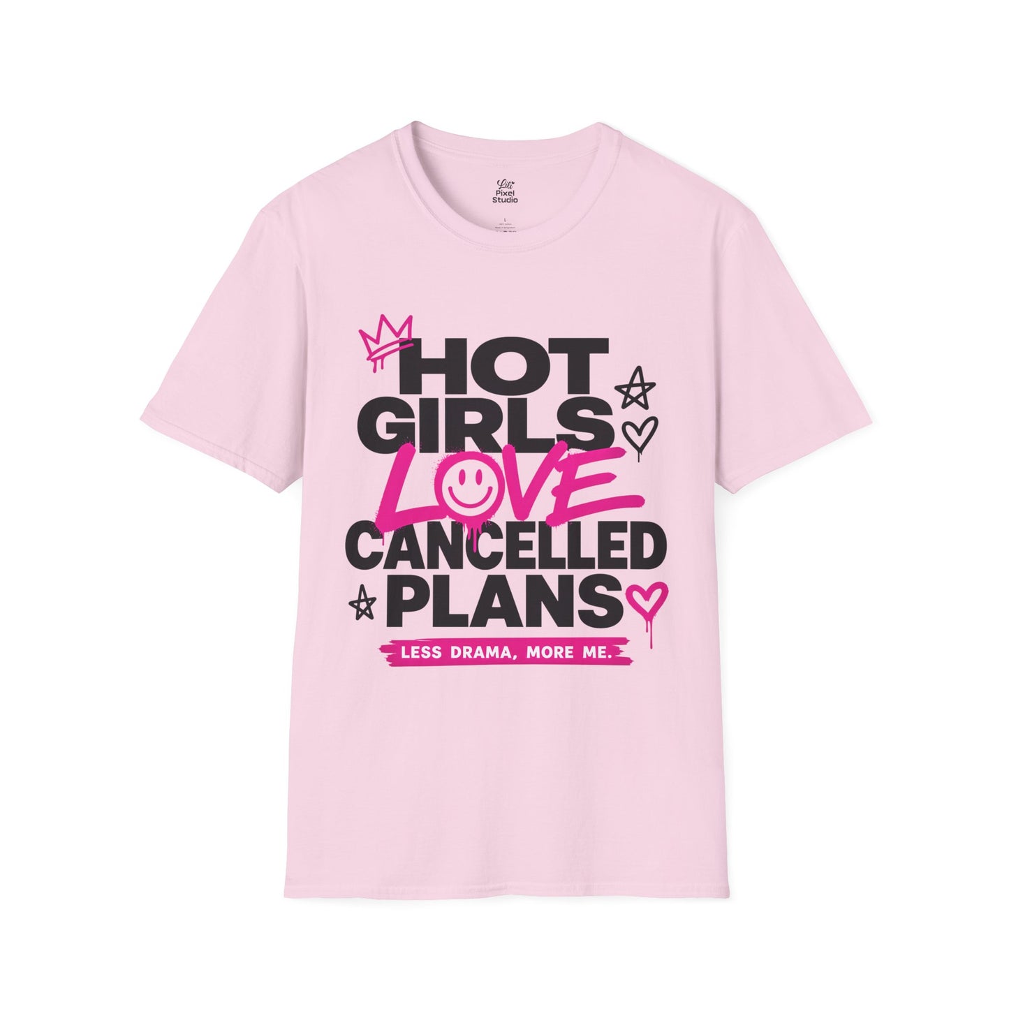 Hot Girls Love Cancelled Plans Shirt, Funny Introvert Womens Tee, Cozy Girl Aesthetic Shirt, Petty And Prosperous Graphic Tee
