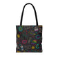 All That and a Bag of Chips Tote Bag, 90s Nostalgia Tote, Retro Neon Shopper Bag, Funny Everyday Carry Bag