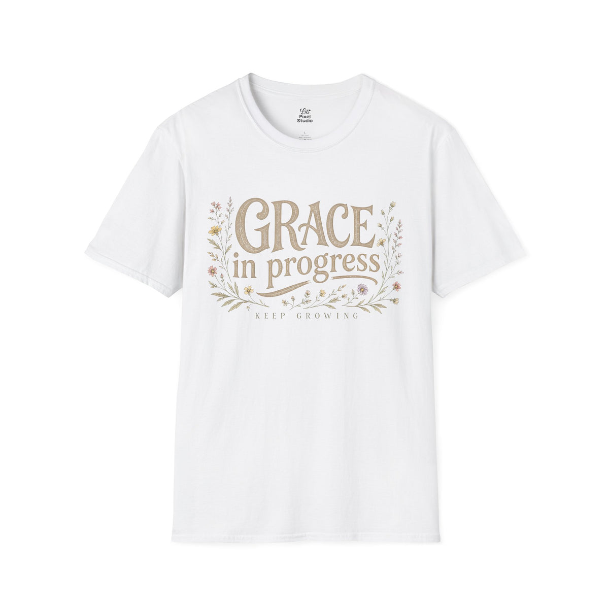 Grace In Progress Shirt, Keep Growing Christian Tee, Faith Based Unisex Shirt, Inspirational Christian Gift, Encouragement T-Shirt