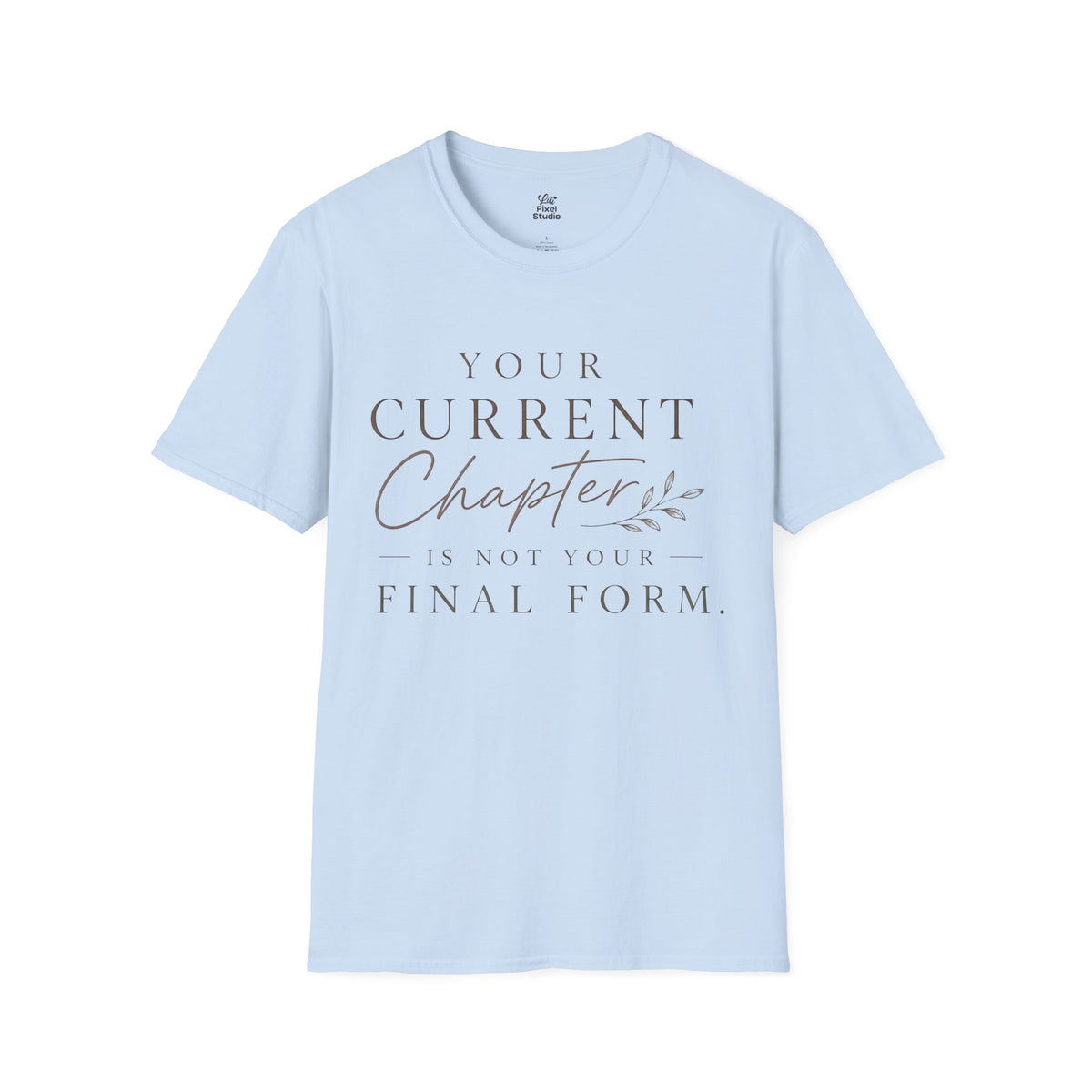 Your Current Chapter Is Not Your Final Form Shirt, Inspirational Unisex Tee, Motivational Shirt, Faith Inspired Gift, New Beginnings Tee