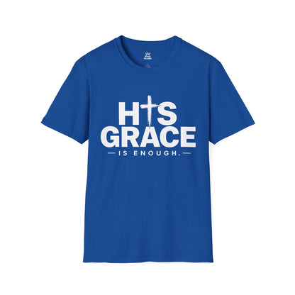His Grace Is Enough Christian Shirt, Faith Based T-Shirt, Christian Cross Tee, Grace Shirt, Inspirational Unisex Religious Gift