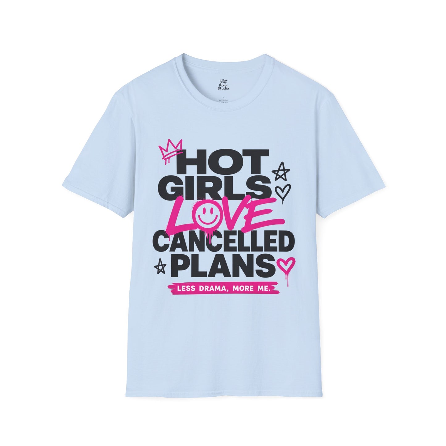 Hot Girls Love Cancelled Plans Shirt, Funny Introvert Womens Tee, Cozy Girl Aesthetic Shirt, Petty And Prosperous Graphic Tee