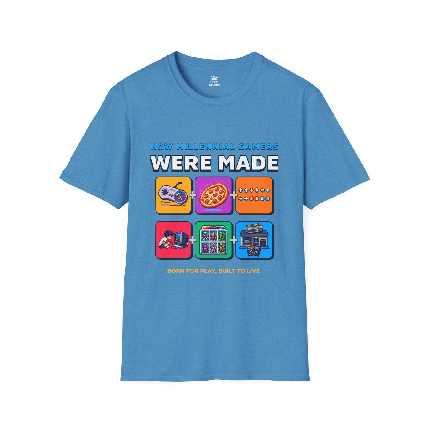 How Millennial Gamers Were Made Unisex Shirt, Retro Gaming Tee, Nostalgic Gamer T-Shirt, Funny Pixel Art Gift