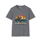 Blue Juice Survivor Gamer Unisex Shirt, Funny Gaming Logic Tee, Battle Royale Humor Shirt, FPS Gaming Gift, Retro Gamer T-Shirt