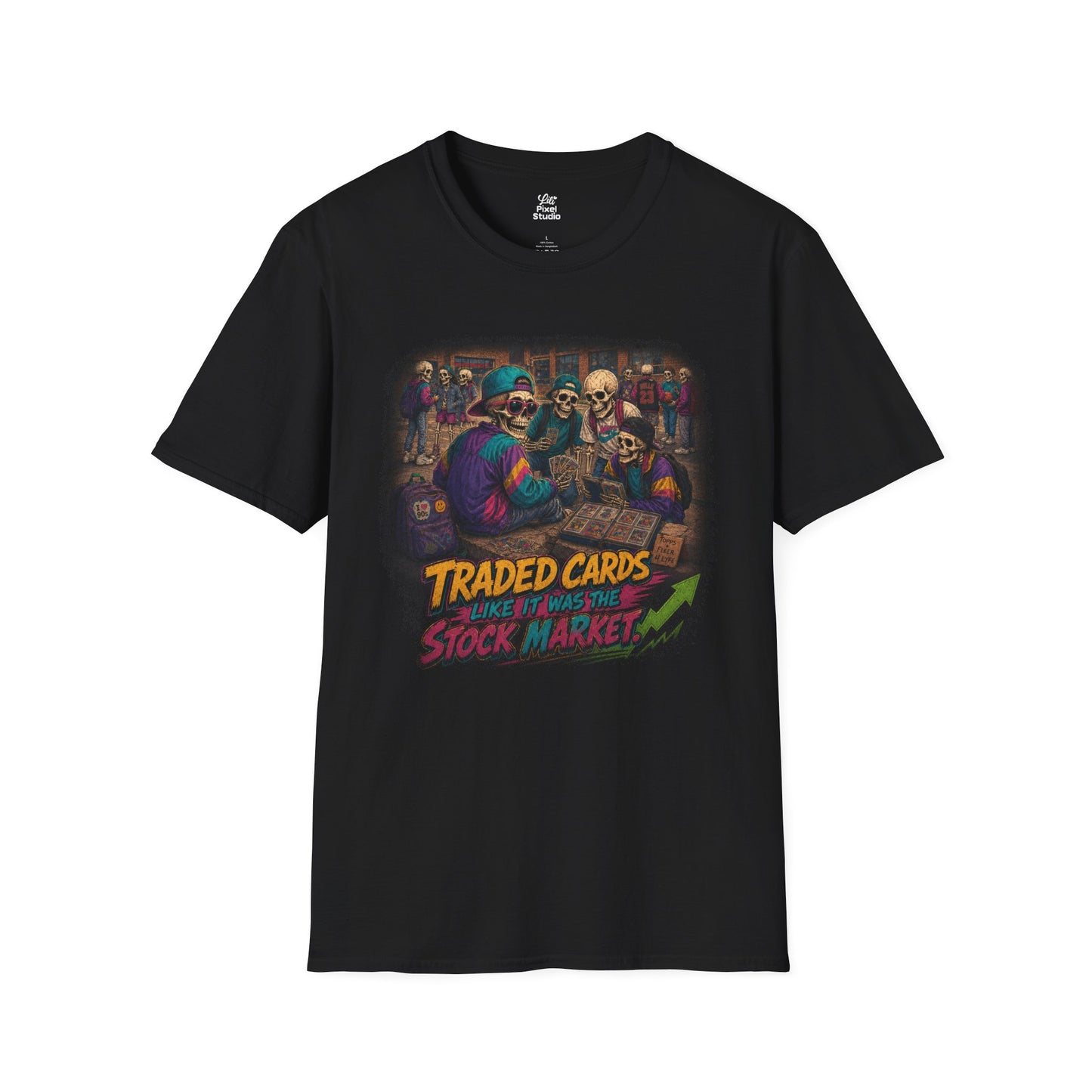 Traded Cards Like It Was The Stock Market, Retro Collectible Nostalgia Shirt, 90s Mens Tee, Millennial Gift