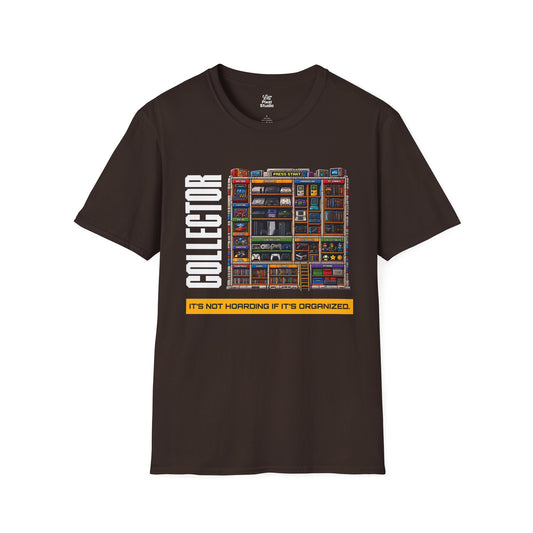 Collector Shirt, Its Not Hoarding If Its Organized Unisex Tee, Retro Gamer Gift, Funny Collector T-Shirt