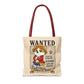 Corgi Pirate Tote Bag, Funny Dog Lover Shopper Bag, Anime Inspired Corgi Bag, Cute Wanted Poster Tote