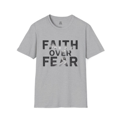 Faith Over Fear Shirt, Christian Inspirational T-Shirt, Faith Based Graphic Tee, Christian Encouragement Gift, Motivational Unisex Shirt