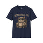 Respectfully No Cat, Unisex T-Shirt | Grumpy Cat with Coffee Graphic Funny Sarcastic Joke Shirt
