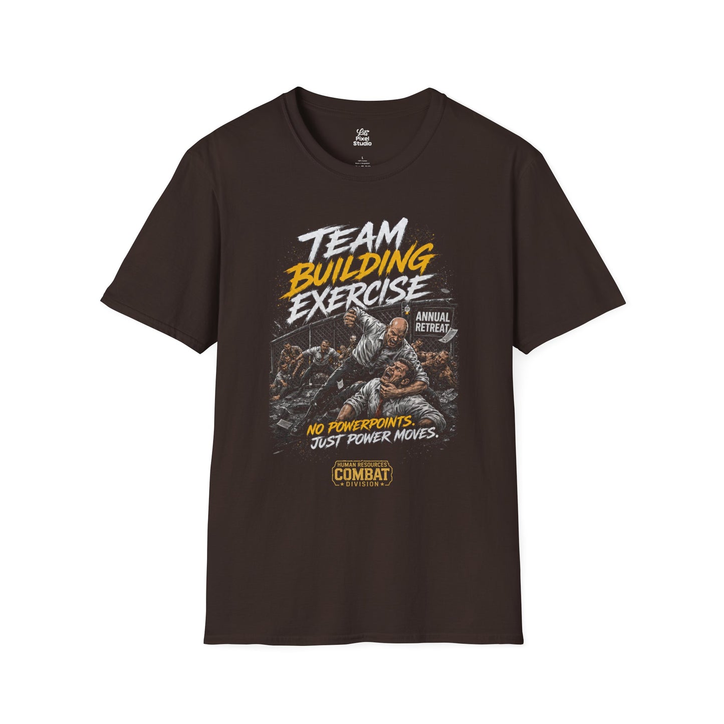 Team Building Exercise Unisex Shirt, Funny Office Humor Tee, Corporate MMA Shirt, HR Combat Division Gift for Coworkers & Managers