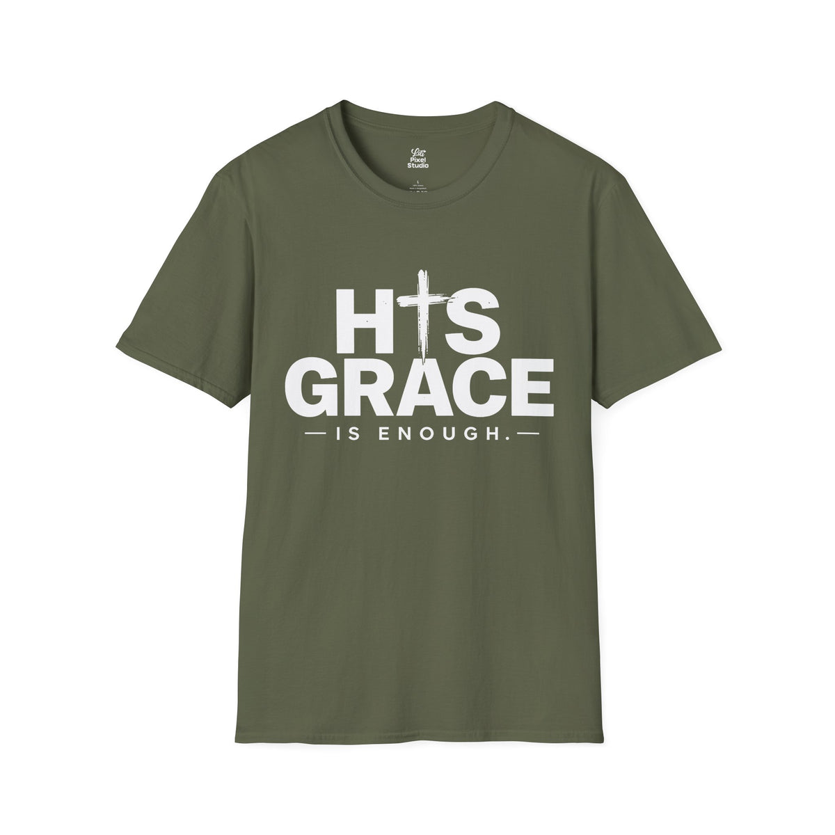 His Grace Is Enough Christian Shirt, Faith Based T-Shirt, Christian Cross Tee, Grace Shirt, Inspirational Unisex Religious Gift