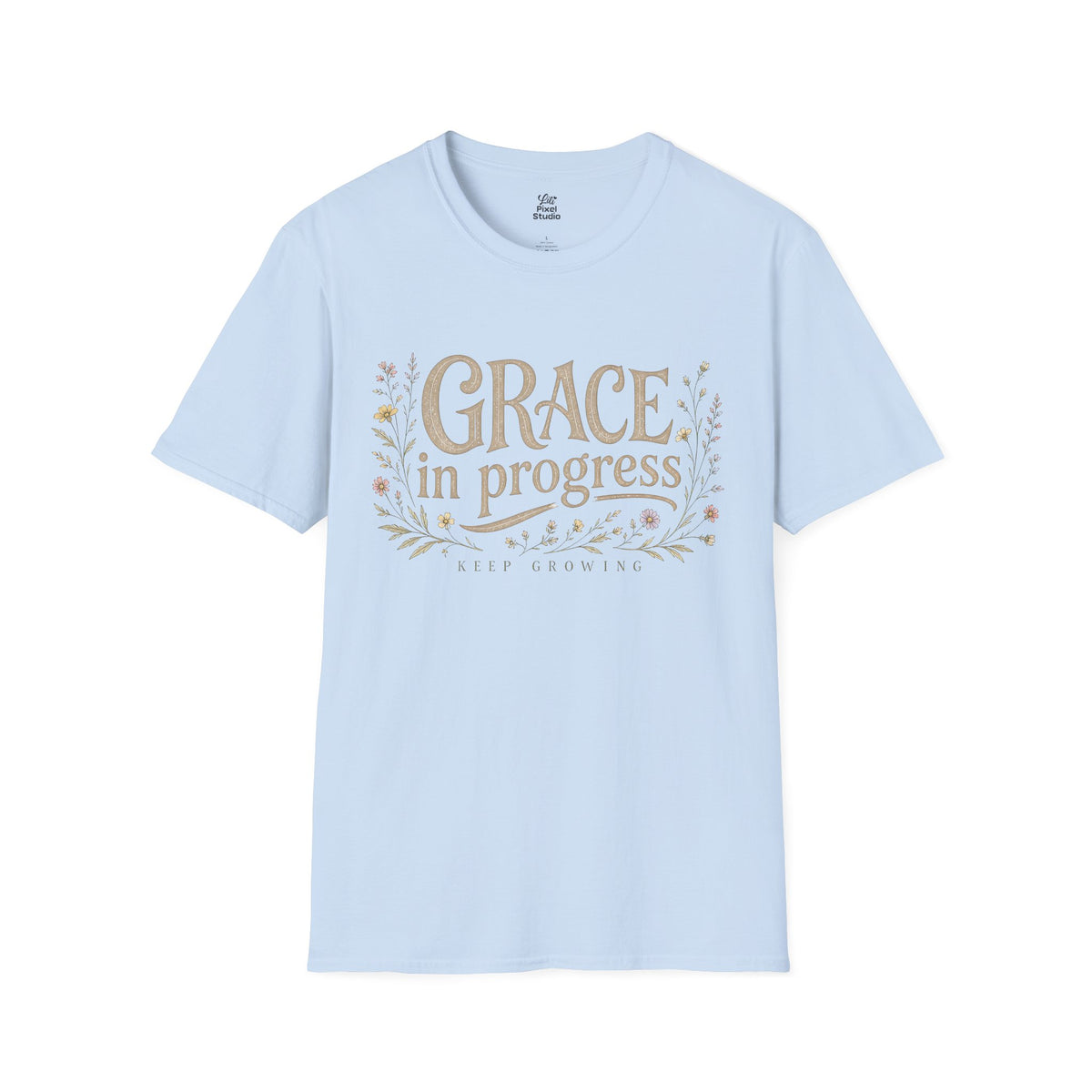 Grace In Progress Shirt, Keep Growing Christian Tee, Faith Based Unisex Shirt, Inspirational Christian Gift, Encouragement T-Shirt