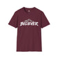 Believer Christian Shirt, Faith Based T-Shirt, Mountain Christian Tee, Inspirational Faith Shirt, Christian Unisex Religious Gift