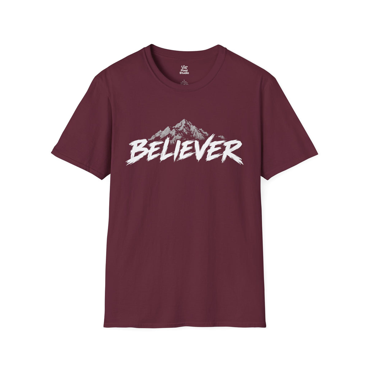 Believer Christian Shirt, Faith Based T-Shirt, Mountain Christian Tee, Inspirational Faith Shirt, Christian Unisex Religious Gift