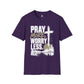 Pray More Worry Less Christian Shirt, Faith Based T-Shirt, Prayer Shirt, Cross Graphic Tee, Inspirational Christian Unisex Gift
