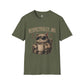 Respectfully No Cat, Unisex T-Shirt | Grumpy Cat with Coffee Graphic Funny Sarcastic Joke Shirt
