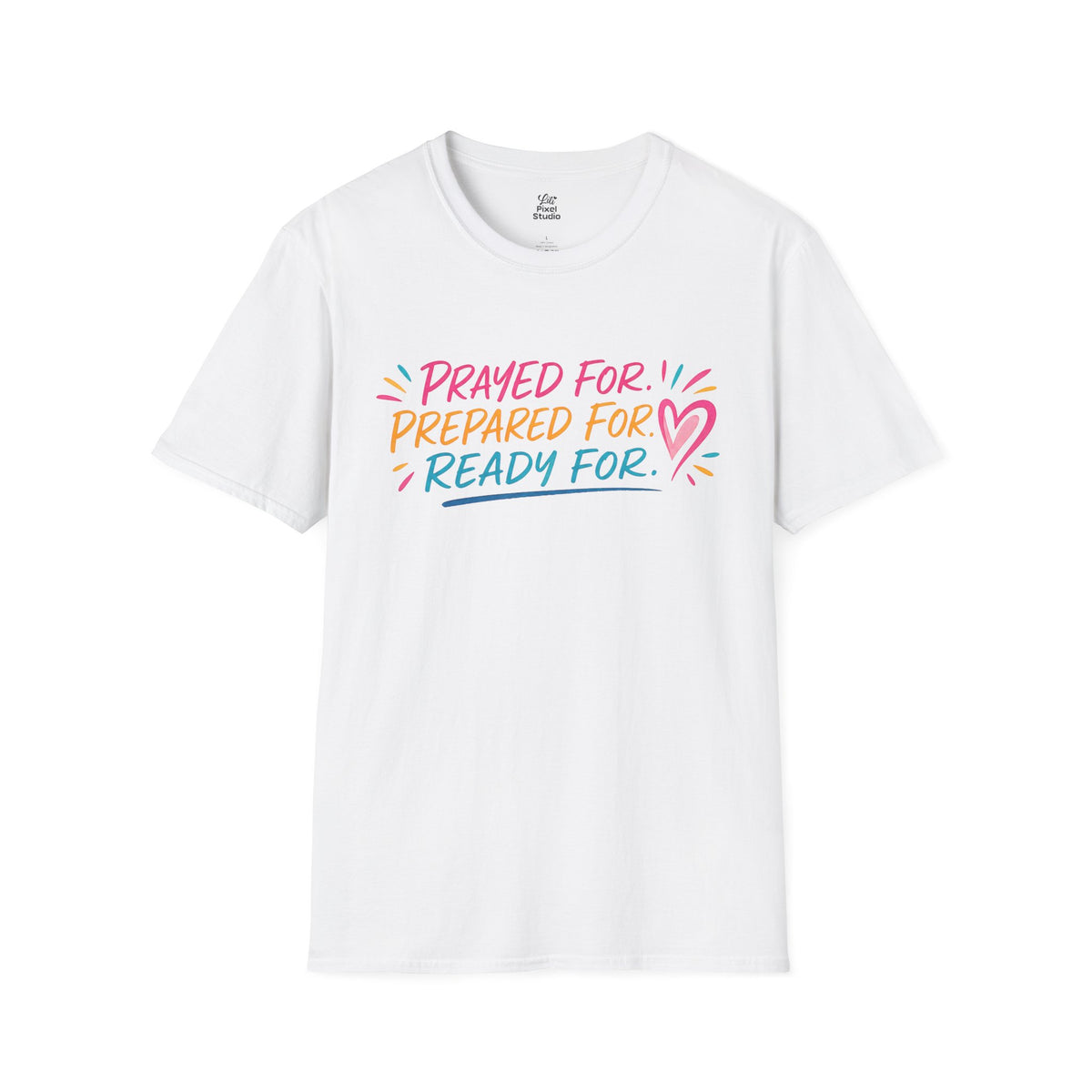 Prayed For Prepared For Ready For Shirt, Christian Inspirational Unisex Tee, Faith Based Shirt, Answered Prayer Gift, Christian Tee