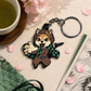 Demon Slayer Anime Inspired Dog Warrior 3D Printed Keychain, Mutts Of Manga Keychain, Cute Dog Keychain, Collectible Bag Charm