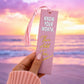 Know Your Worth Then Add Tax 3D Printed Bookmark with Tassel, Empowerment Bookmark, Confidence Gift for Book Lovers