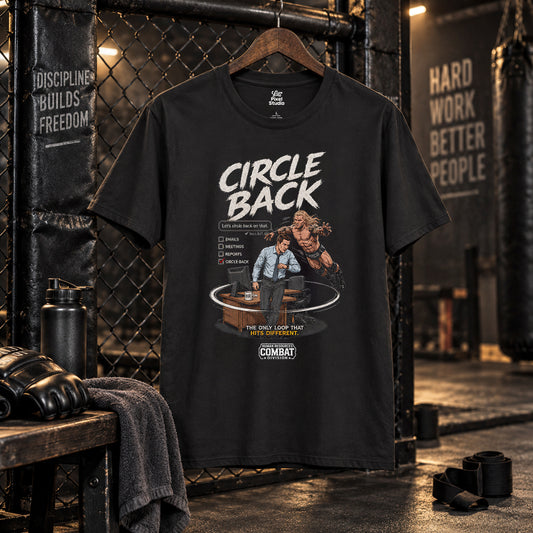 Circle Back Shirt, Funny Office Humor Unisex Tee, Corporate Wrestling Shirt, HR Combat Division Gift for Coworkers & Managers