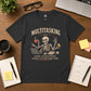 Multitasking Life Defined Skeleton Unisex Tee | Skull Coffee Laptop Phone Humor Funny Sarcastic Graphic T-Shirt
