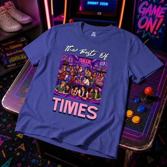 The Best Of Times Mens Shirt, Retro Nostalgia Tee, 80s 90s Arcade Aesthetic T-Shirt, Vintage Friendship Gift