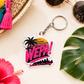 Wepa 3D Printed Keychain, Puerto Rican Inspired Keychain, Tropical Bag Charm, Latino Gift