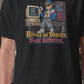 Raised On Napster Built Different Mens Shirt, Funny Y2K Internet Tee, Retro MP3 Download Humor Gift for Nostalgic Millennials